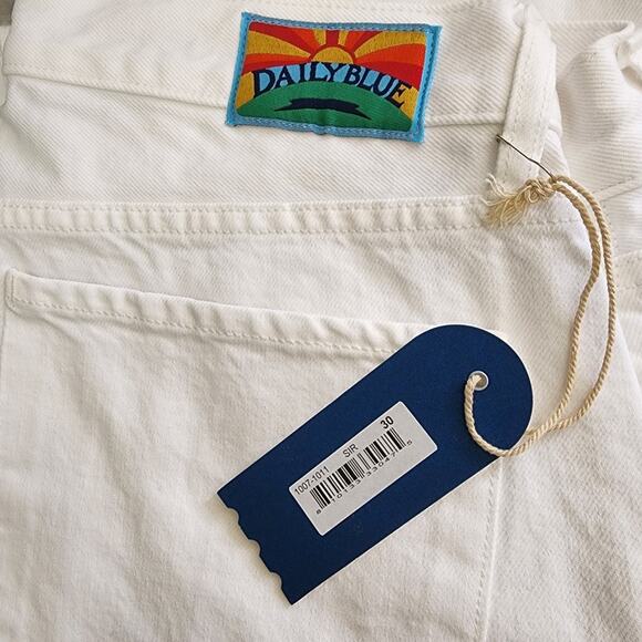 AG Adriano Goldschmied Mantra Barrel Wide Leg Jeans White Bull Denim Sirocco 30 - Picture 7 of 9